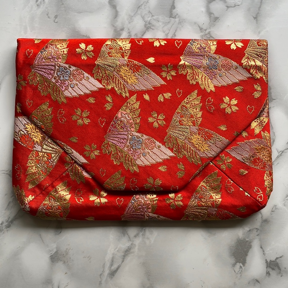 Vintage Japanese - Sukiya Bukuro pouch for Tea Ceremonies / JAPANESE KIMONO